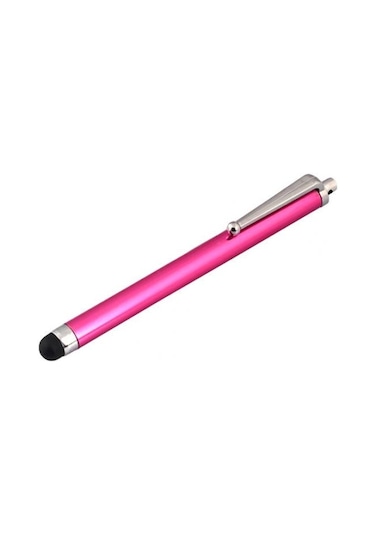 Dokunmatik Ekran Çoklu Renkli Cep Telefonu Tablet Akıllı Telefon Bilgisayar İçin Kapasitif Stylus Elektronik Kalem Gül Kırmızısı