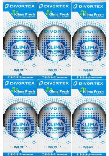 Divortex 6'lı Klima Fresh Limon
