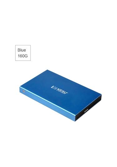 Geeroyoo 160gb Usb 3.0 Taşınabilir Harici Hdd - Pc/mac Uyumlu Mavi Depolama Diski Jzr-gy