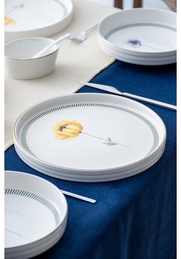 Dante 6 Kişilik 45 Parça Kahvaltı & Yemektakımı Çok Renkli