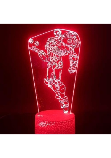 Wealthglow Renk Değiştiren 3d Dekoratif Şekilli Led Lamba - 12 Cm Fql3px Siyah