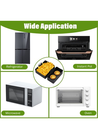 Xurunkeji Air Fryer Tepsisi Air Fryer Liner Sepeti Yeniden Kullanılabilir Fırın Tepsisi Yapışmaz Pizza Fırın Tepsisi B Gri