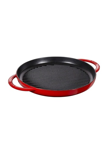 Staub 405115250 Dokum Izgara Tava Cıft Kulplu Kıraz Cıcegı 30cm