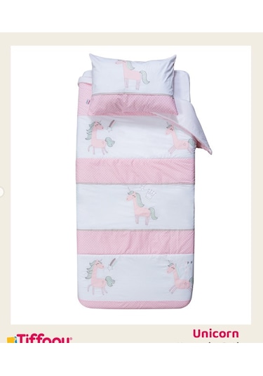 Tiffany Unicorn Yatak Örtüsü Açık Pembe