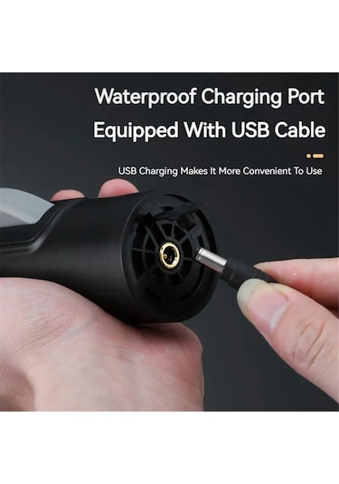 Kablosuz Taşınabilir Elektrikli Balık Ölçekleyici Usb Şarjlı Balık Ölçekleyici, B Beyaz