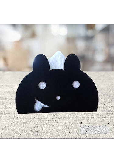 Glare Peçetelik Ayıcık Mat Siyah Mat Siyah