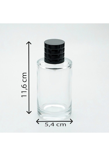 Parfüm Şişesi 100 Ml 2 Adet Uzun Silindir Modelkolay Kapama