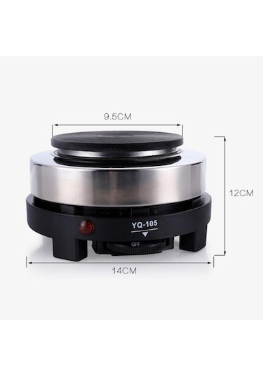 500w Mini Süt Su Kahve Isıtma Fırını Siyah