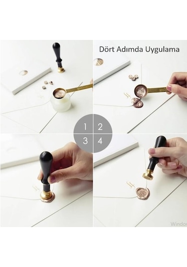 Mektup Damga Mühürü G.O.T Stark + 30 Mühür Mumu + Eritme Kaşığı