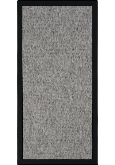 Cool Halı Londra Gri Mutfak Halısı Hasır Leke Tutmaz Tezgah Önü Yolluk Bordürlü İthal Sisal Halı