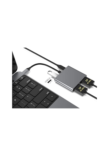 Platoon Pl-5580 4 İn 1 Type-c To 2x Hdmı + Usb+type-c Çevirici Dönüştürücü