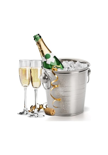 Maoyaya Ve Ve Soğutucu, Şarap Parti, Paket Metal Mekan Litre Küveti, Kulplu Kullanımı Kovası, Kovası, Kapalı İçin İçin İçecek İçecek Harika Galvanizli Dış Çelik Buz Buz Barbekü Bar, 3 2 Zw Çelik