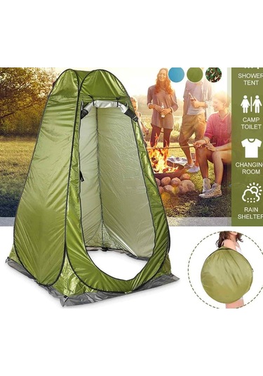 Otomatik Kamp Giyinme Çadırı Beyaz