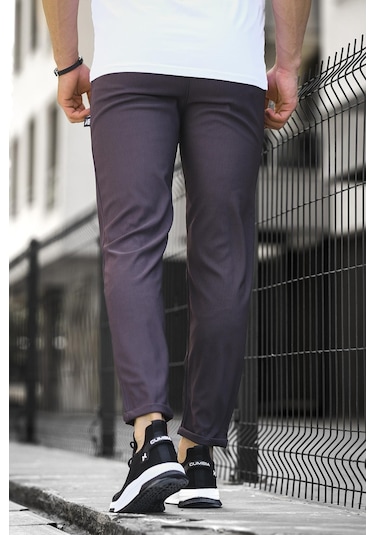 Oksit Norris Duble Paça Fitilli Slim Fit Erkek Eşofman Altı 001