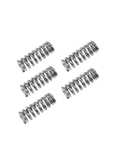 Qingmipy 3d Yazıcı Isı Platformu Dengeleme Seti - M3 Paslanmaz Çelik Vida + Bakır Düğme + Yay - 5 Adet Tamir/değişim Aksesuarı