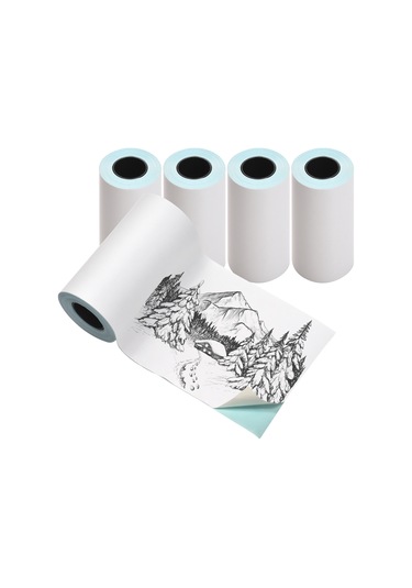 Padalink 10 Yıllık Koruma 57x30mm Yapışkan Termal Kağıt - Suya/yağa/sürtünmeye Dayanıklı, Bisfenol A Yok, Yüksek Renk Canlılığı, 5'li Paket