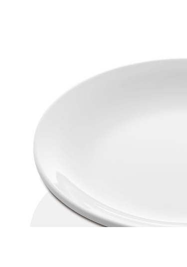 Alezy 587 Göreme Melamin Termostar Ent Servis Tabak 23 Cm Beyaz