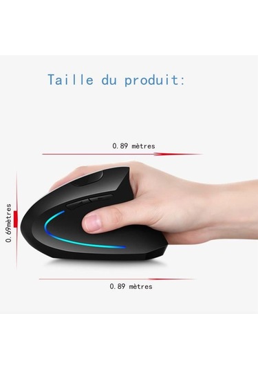 Kablosuz Dikey Fare, 6 Düğmeli Kablosuz Fare, Taşınabilir Dikey Kablosuz Fare, Kablosuz Fare