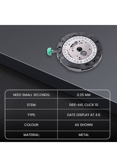 Miyota Os20 Kuvars Saat Hareketi 4.5 O'clock Takvim Pozisyonu İçin