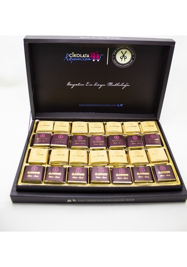 Dark Brown 84 Adet Sargılı Madlen Çikolata Bitter ve Sütlü El Yapımı Gerçek Çikolata