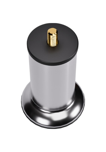 Baza Ayağı 10 Cm 3/8 Vidalı 4 Lü Set Metal Krom Yatak Mobilya Ayağı Kalın Vida Krom 3/8 10 Cm