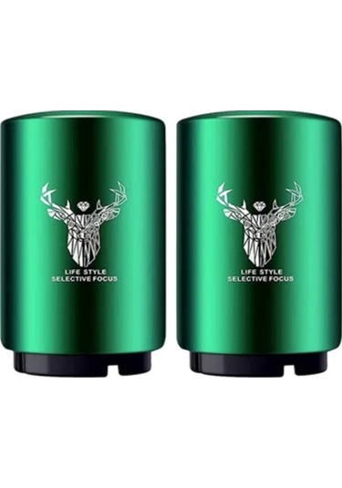 Oldfriend Yeşil 2 Adet Otomatik Bas Çek Bira Şişe Açacağı Paslanmaz Çelik Tek Elle Kullanım Yeşil 2 Adet