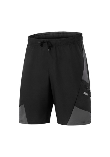 Arsuxeo 2 In 1 Cepli Yastıklı Bisiklet Şortu Erkekler Bisiklet M Siyah