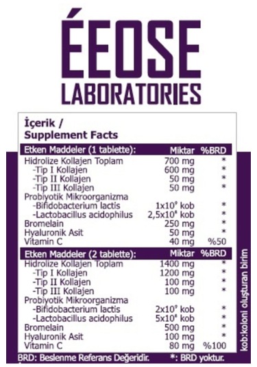 Multiform Kolajen. Bromelain. Hyaluronik Asit Ve Probiyotik