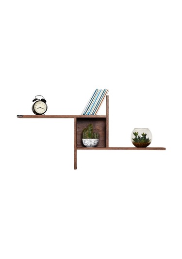 Adoremobilya Plus Dekoratif Duvar Rafı - Oslo Ceviz