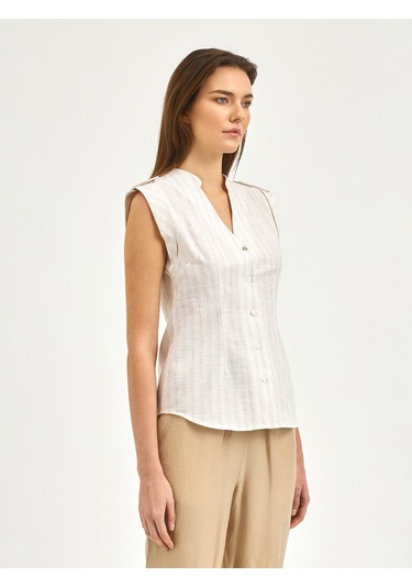 Karaca Kadın Slım Fıt Gömlek-bej 12.25s.04.016 Bej