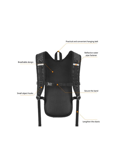 West Bıkıng Yp0707378 Bisiklet, Dağcılık İçin Yürüyüş Sıvı Alım Sırt Çantası Su Torbası Taşıyıcı Turuncu