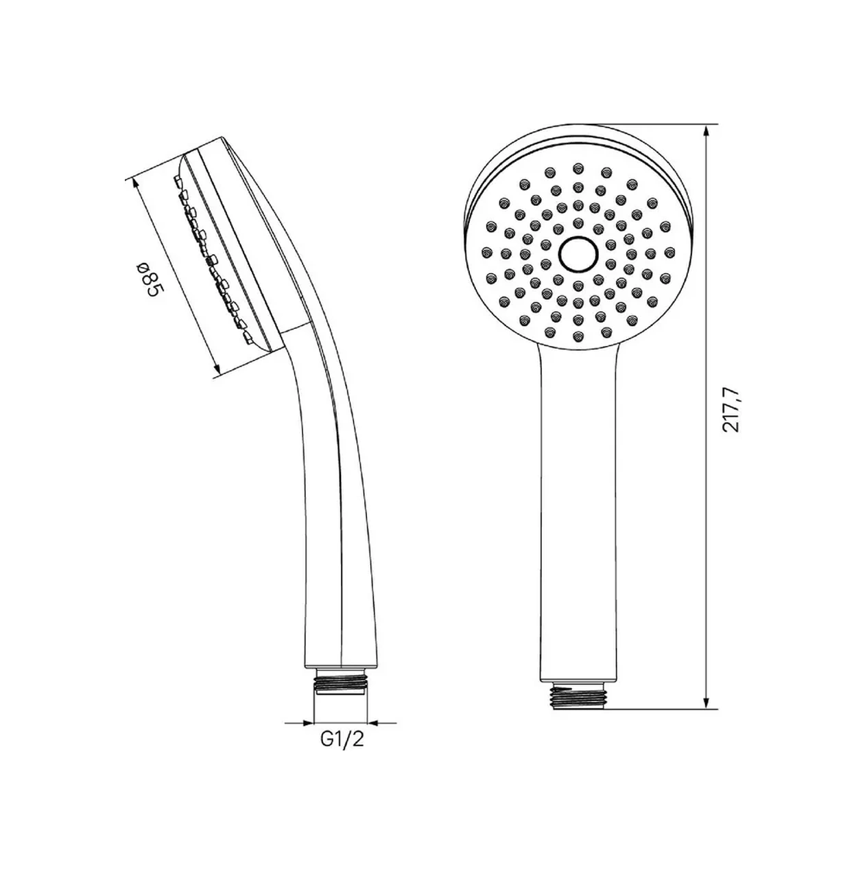 Iddıs Duş Başlığı 18928348 Krom