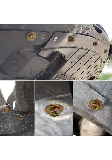 Anjiexun 20x Gövde Cıvataları U-somunları Klipsler Motor Alt Kapağı