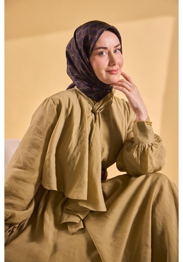 Silk Home Twill İpek Eşarp Zincir Açık Siyah Çok Renkli
