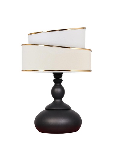 Paris Masa Abajuru Gece Lambası Yatak Başı Abajuru Bej