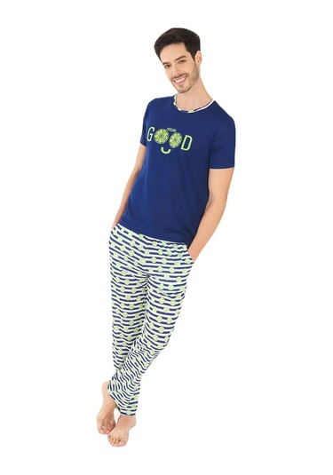 Yeni İnci Baba Oğul 2 Çift Viskon Pijama Takım 838 340 001