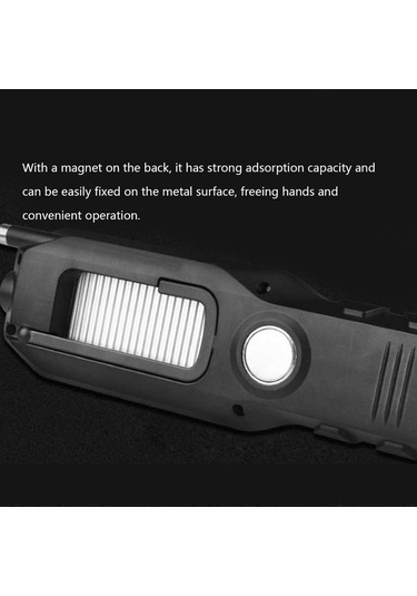 Ulzyvf Createtech Yürüyüş Şarj Mekanlı Fener, Mavi Magnet Led Lambası, Kamp Işığı, Gece Fonksiyonlu, Dış Çok Cob Balıkçılık Araçları İçin Mavi