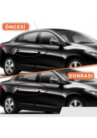 Renault Fluence Krom Kapı Kolu 4 Kapı - Tek Kapı Sensörlü