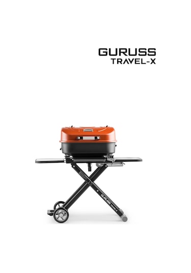Guruss Travel-x Taşınabilir Mangal Tam Set Oksit Kırmızı Model:grs19