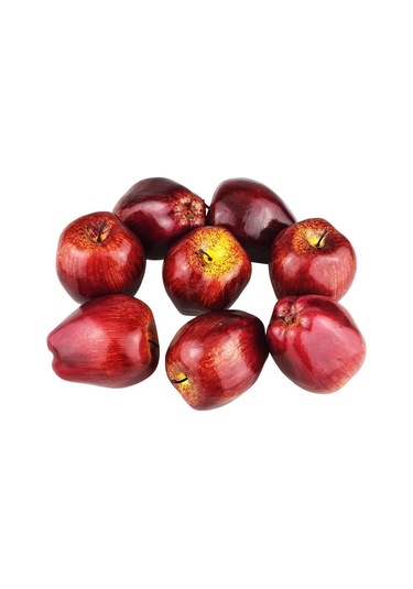 Yapay Meyve Sebze Kırmızı Elma Doğal