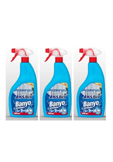 Aks Bril Banyo Temizleyici 1000 Ml 3 Adet 3’lü Set