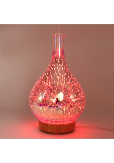 Teltree 3d Ultrasonik Aromaterapi Diffüzyon Cihazı, 100ml, 7 Renk Led Işıklı Nemlendirici, Otomatik Su Kapanma Fonksiyonu İle Konforlu Kullanım