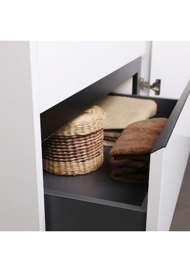 Kobos Linear 100 Cm Banyo Dolabı Seti Bianco Beyaz