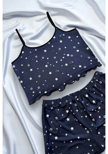 Cojans Yıldız Desenli Şortlu Pijama Çok Renkli