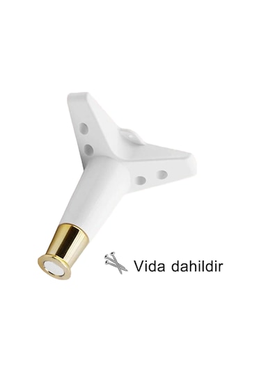 Golden Ayak 15 Cm Beyaz Altın Gold Mobilya Kanepe Sehpa Ünite Koltuk Ayağı Baza Ayak Ayakları