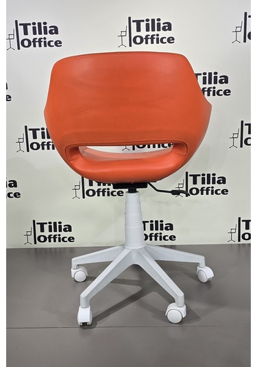 Monaco Çalışma Kesim Çocuk Koltuğu Beyaz Ayak Turuncu