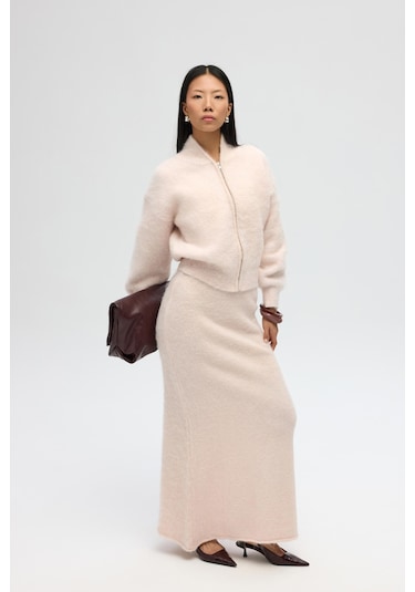Mai Collection Mai Studios Co. Nivra Pembe Uzun Triko Etek Pembe