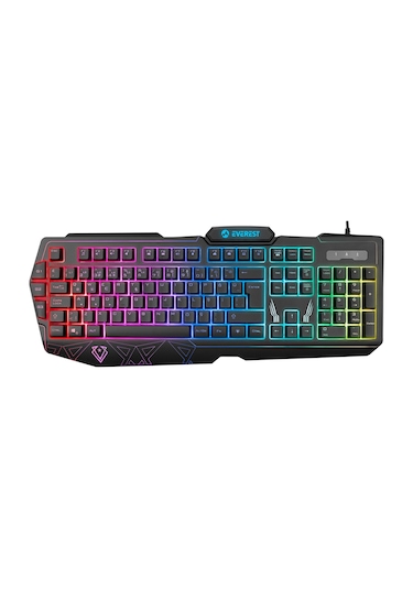 Everest KM-6168 Formula Combo USB 3 Makro Tuşlu RGB Q Oyuncu Klavye Mouse Set