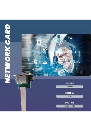 M.2 A+e Key 2.5g Ethernet Lan Kartı, Realtek 8125b Chip