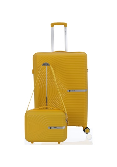 Mçs Polipropilen 2li Valiz Seti Büyük & Makyaj V374 S24sy1000076-set 00012 Sarı